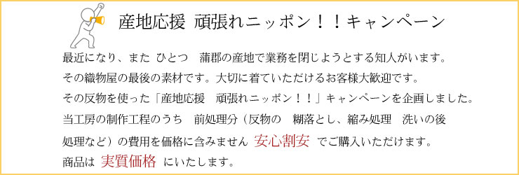 もんぺ袴 藍染 三河木綿 袴 もんぺ 産地応援 実質価格 がんばれ日本