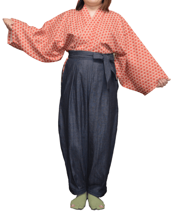 もんぺ袴(もんぺばかま)