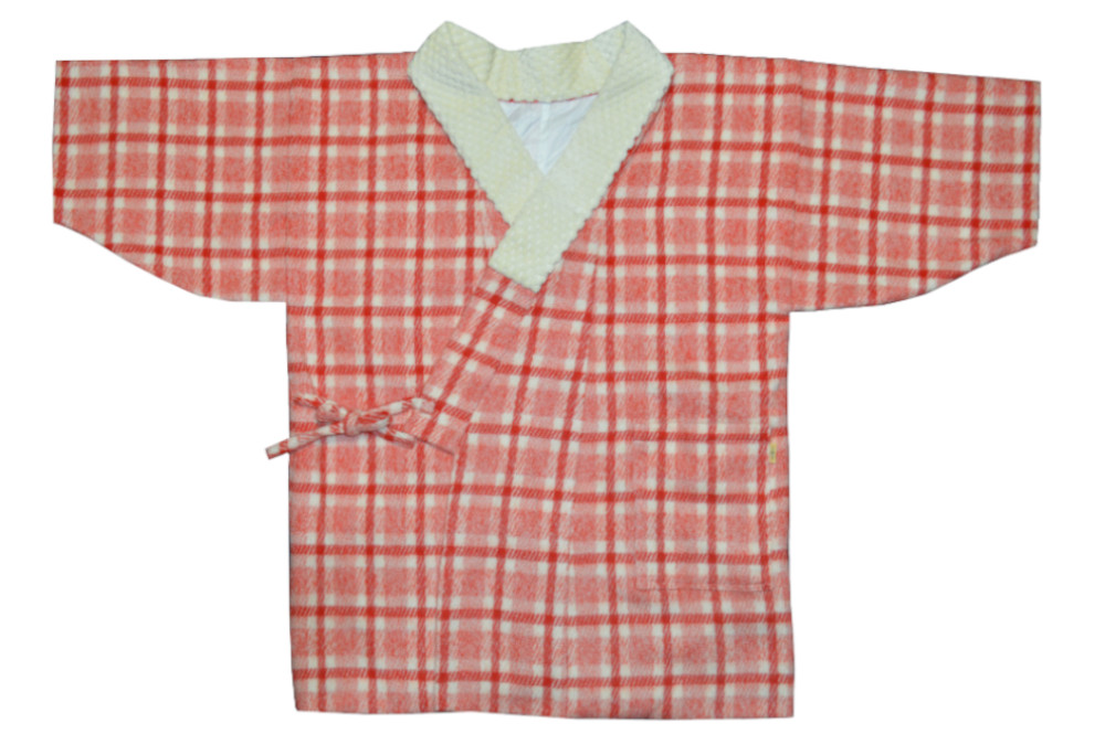 ねんねこ半纏 赤チェック